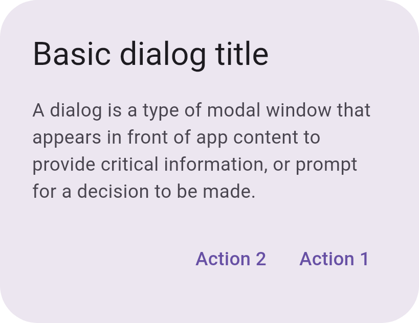 Dialog Basic
