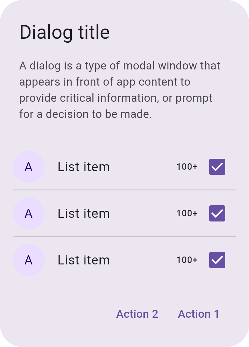 Dialog List